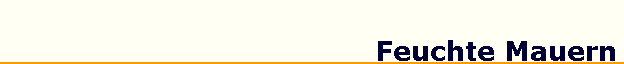 Feuchte Mauern